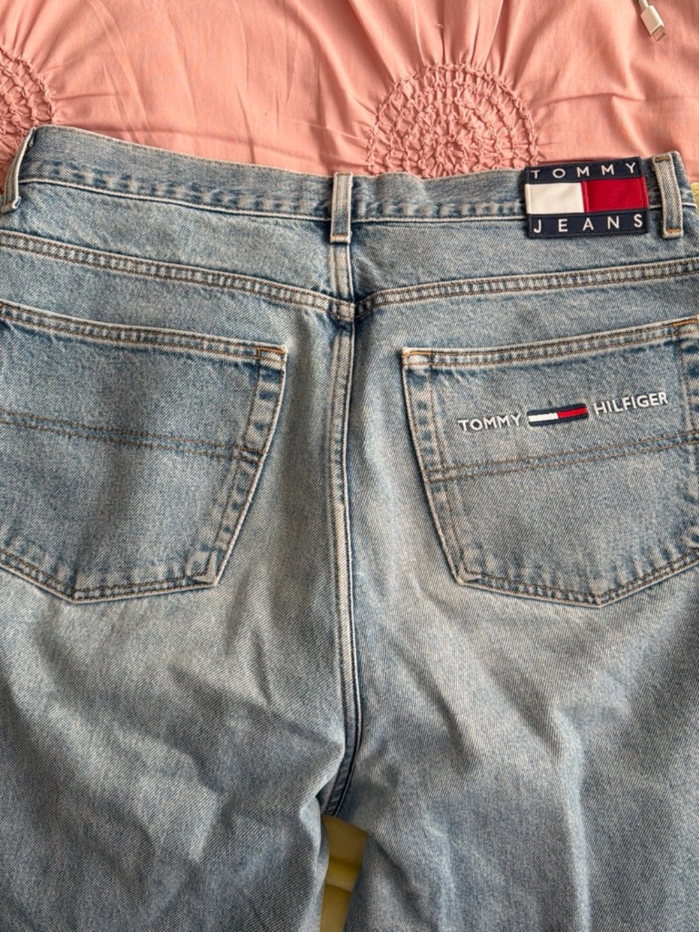 Tommy Hilfiger Light Blue Denim Jeans with Flag Logo